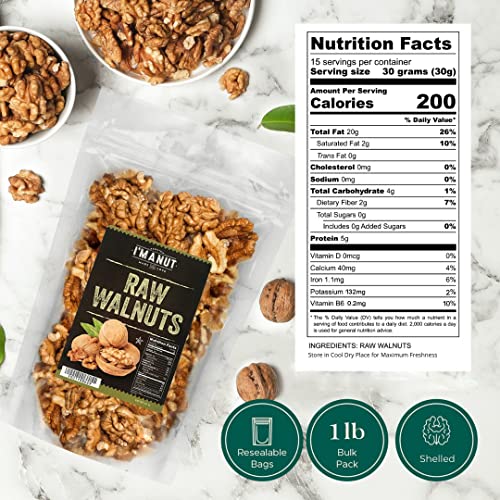 Walnuts - Raw Halves & Pieces 1Kg Pack